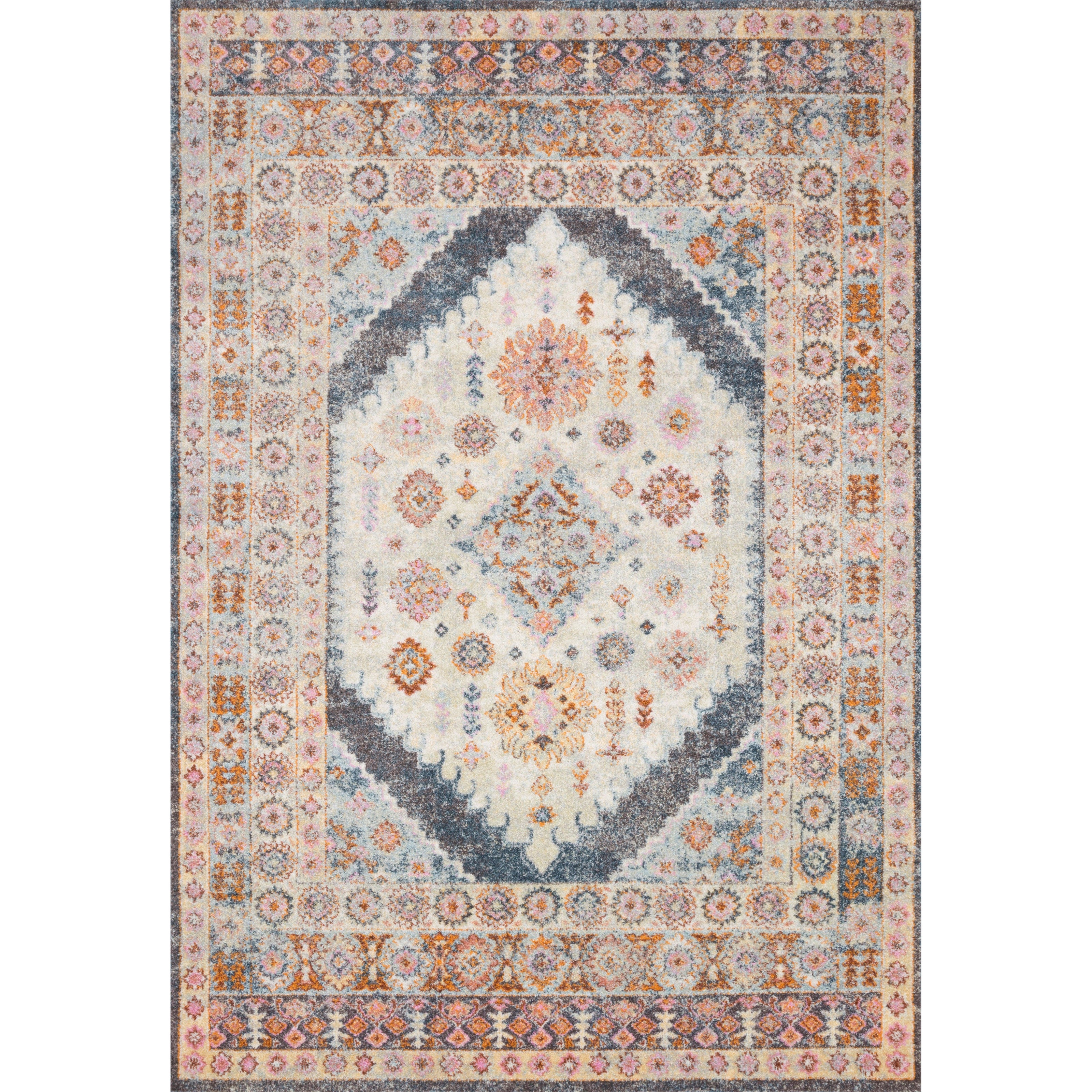 Loloi II Clara CLA-07 Pebble / Fiesta Rug
