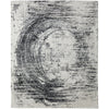 Feizy Coda 8928F Modern Abstract Rug in Black/White