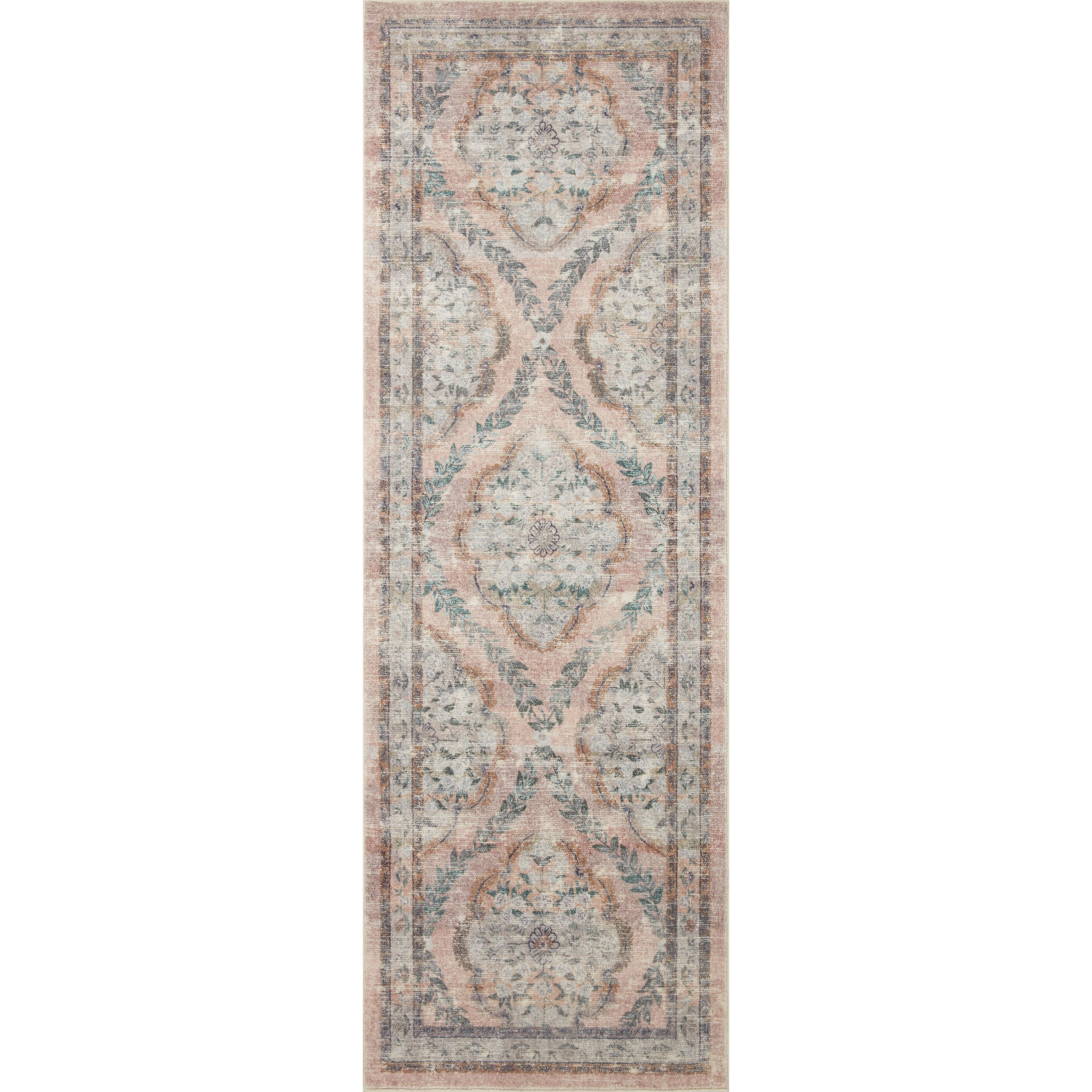 Rifle Paper Courtyard COU-02 Rug Blush