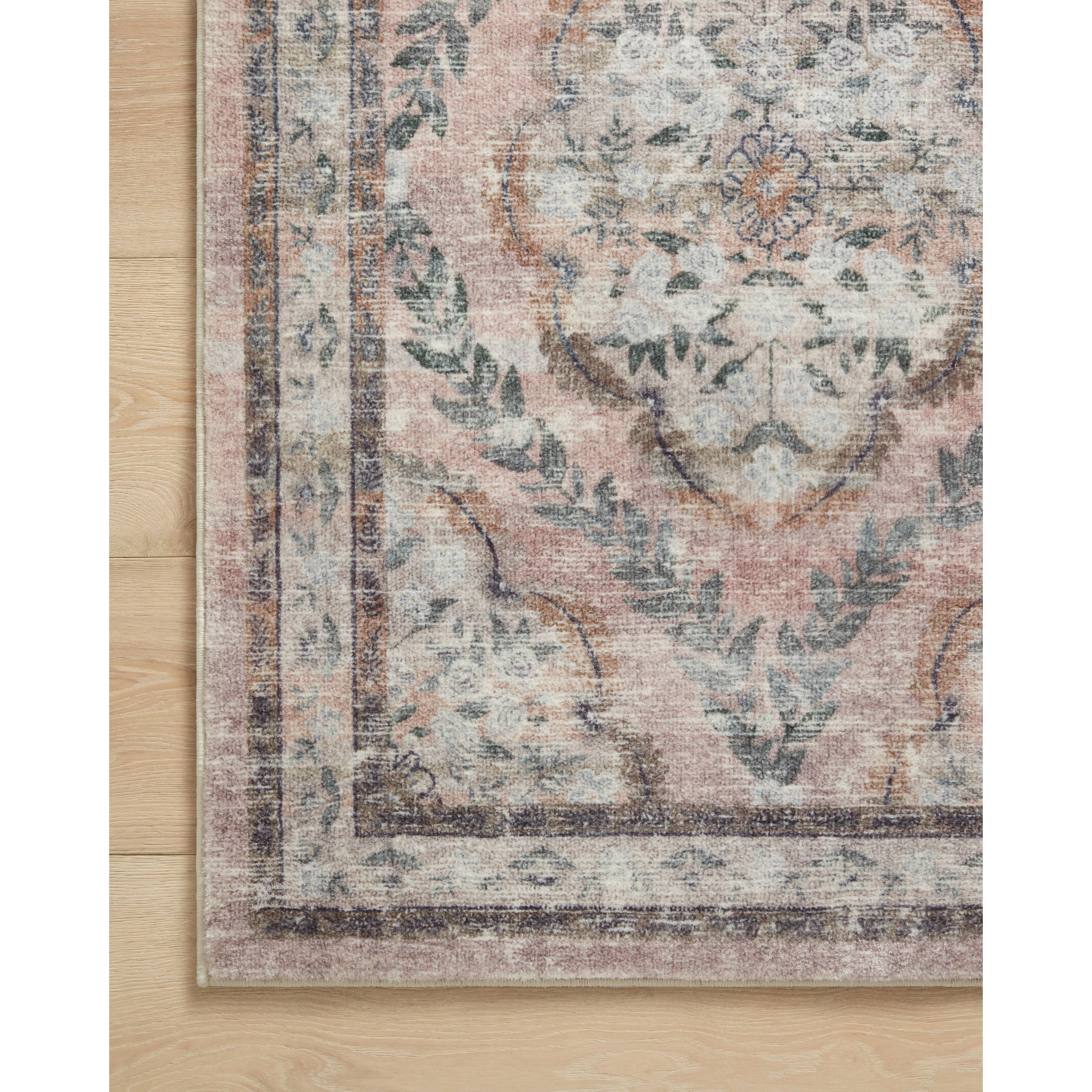 Rifle Paper Courtyard COU-02 Rug Blush