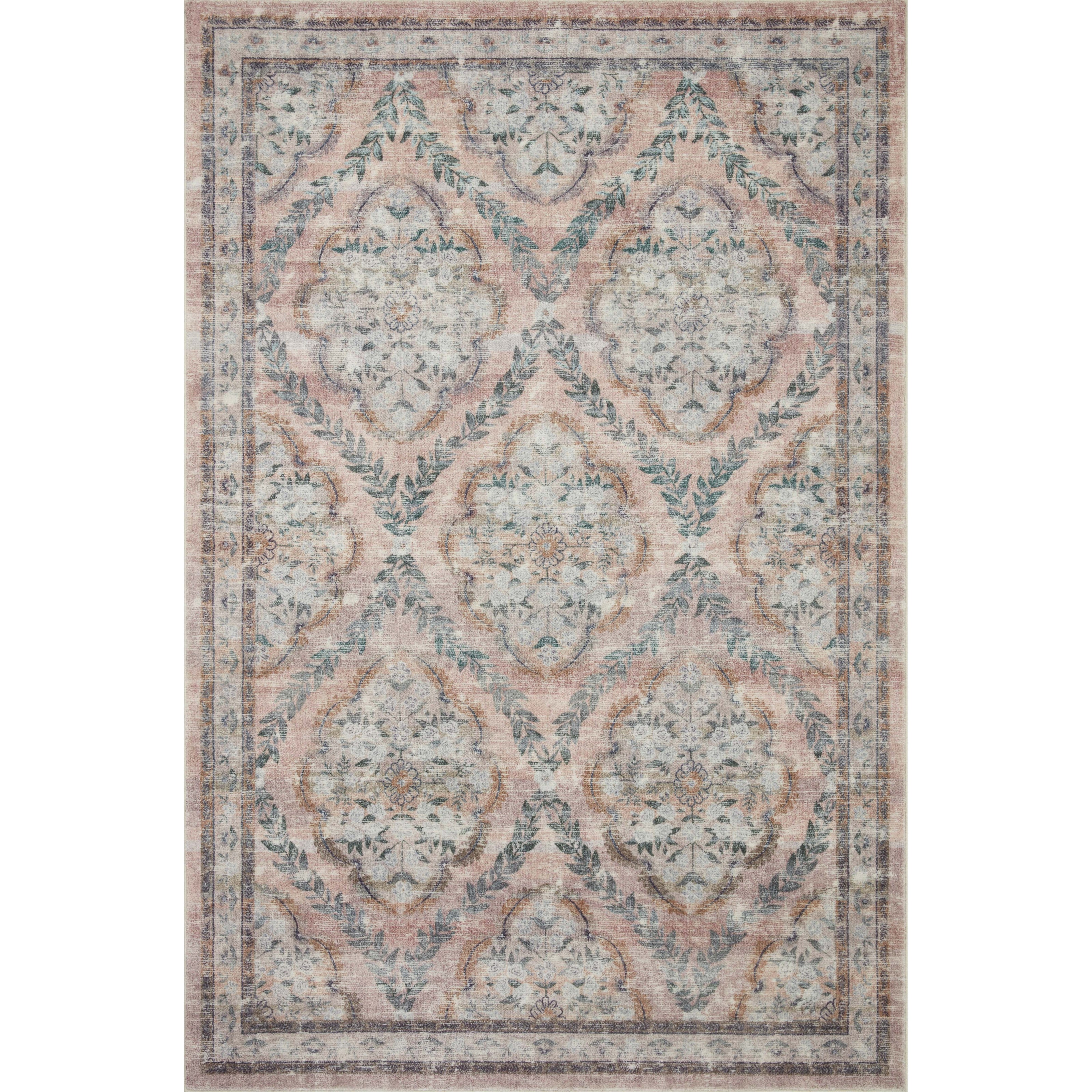 Rifle Paper Courtyard COU-02 Rug Blush