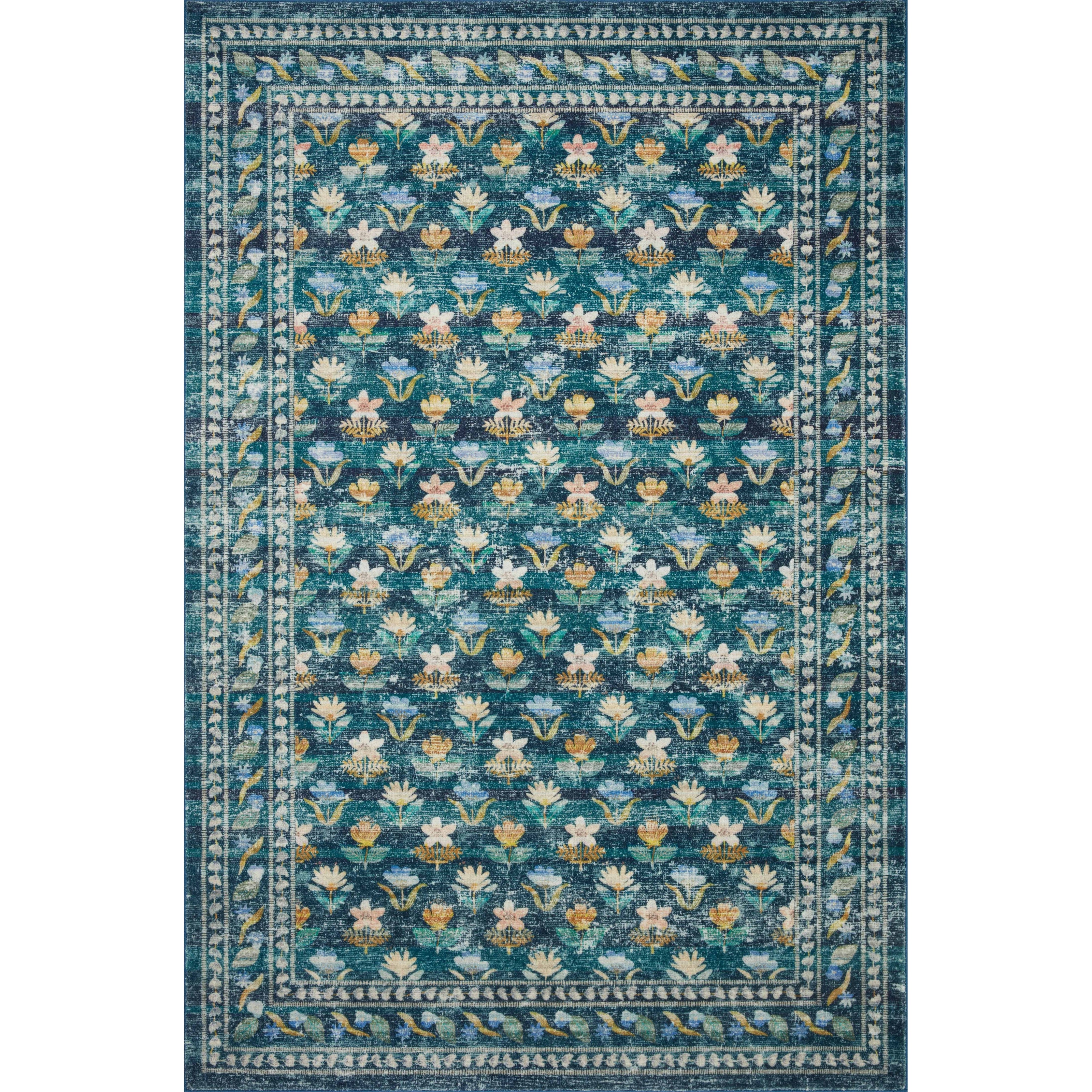 Rifle Paper Courtyard COU-05 Rug Emerald