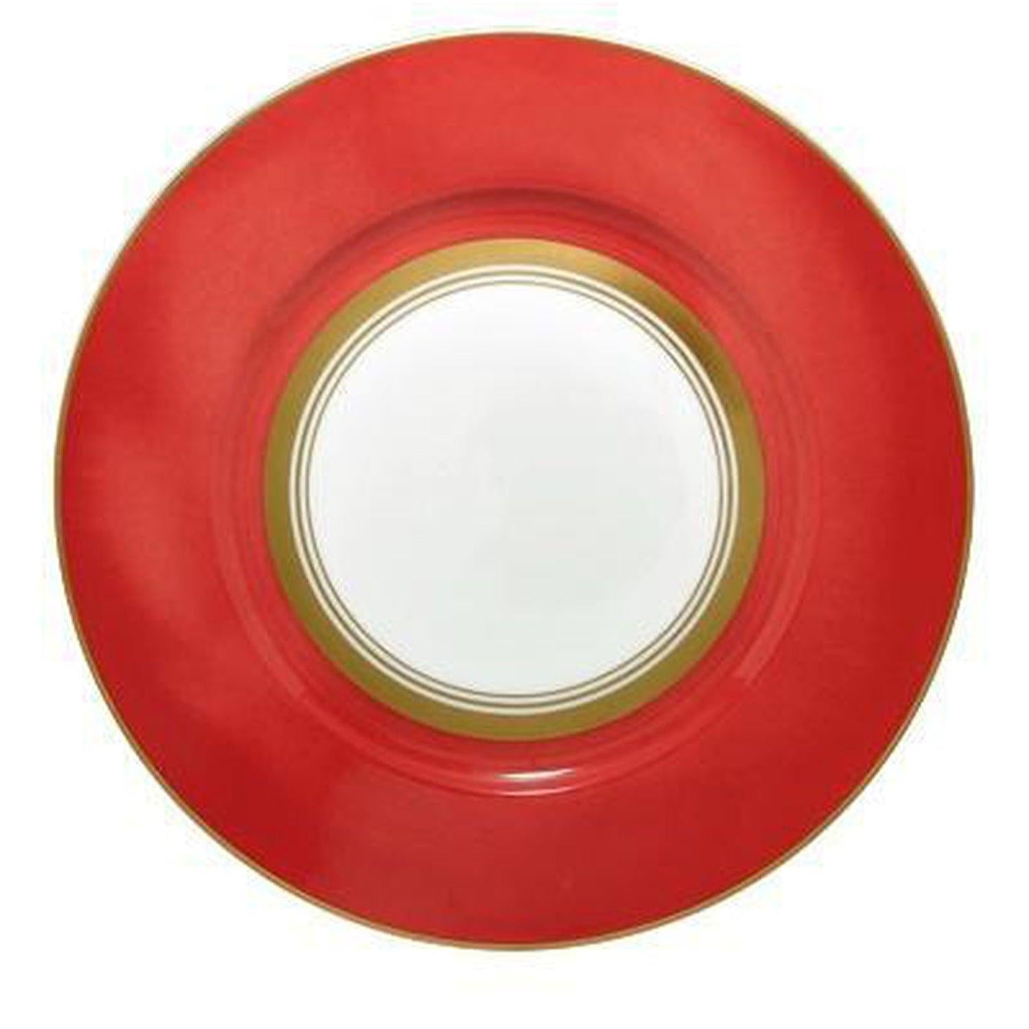 Raynaud Cristobal Rouge / Coral American Dinner Plate N°2