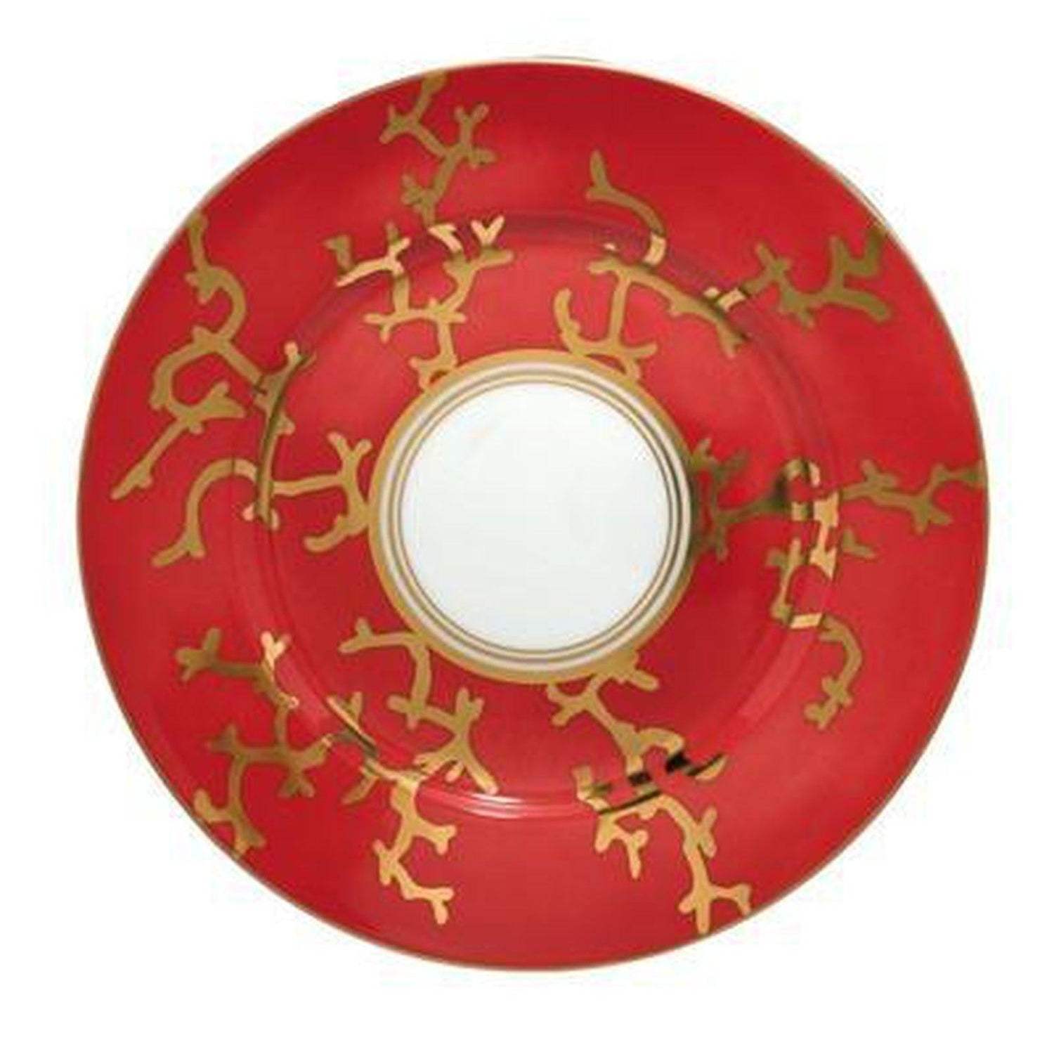 Raynaud Cristobal Rouge / Coral Dessert Plate N°1