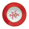 Raynaud Cristobal Rouge / Coral Rim Soup Plate