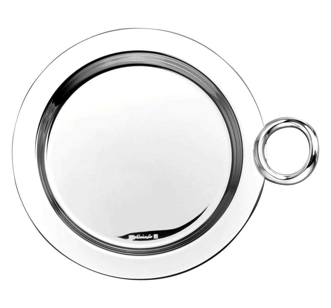 Christofle Vertigo Silver-Plated Bottle/Carafe Coaster Tray