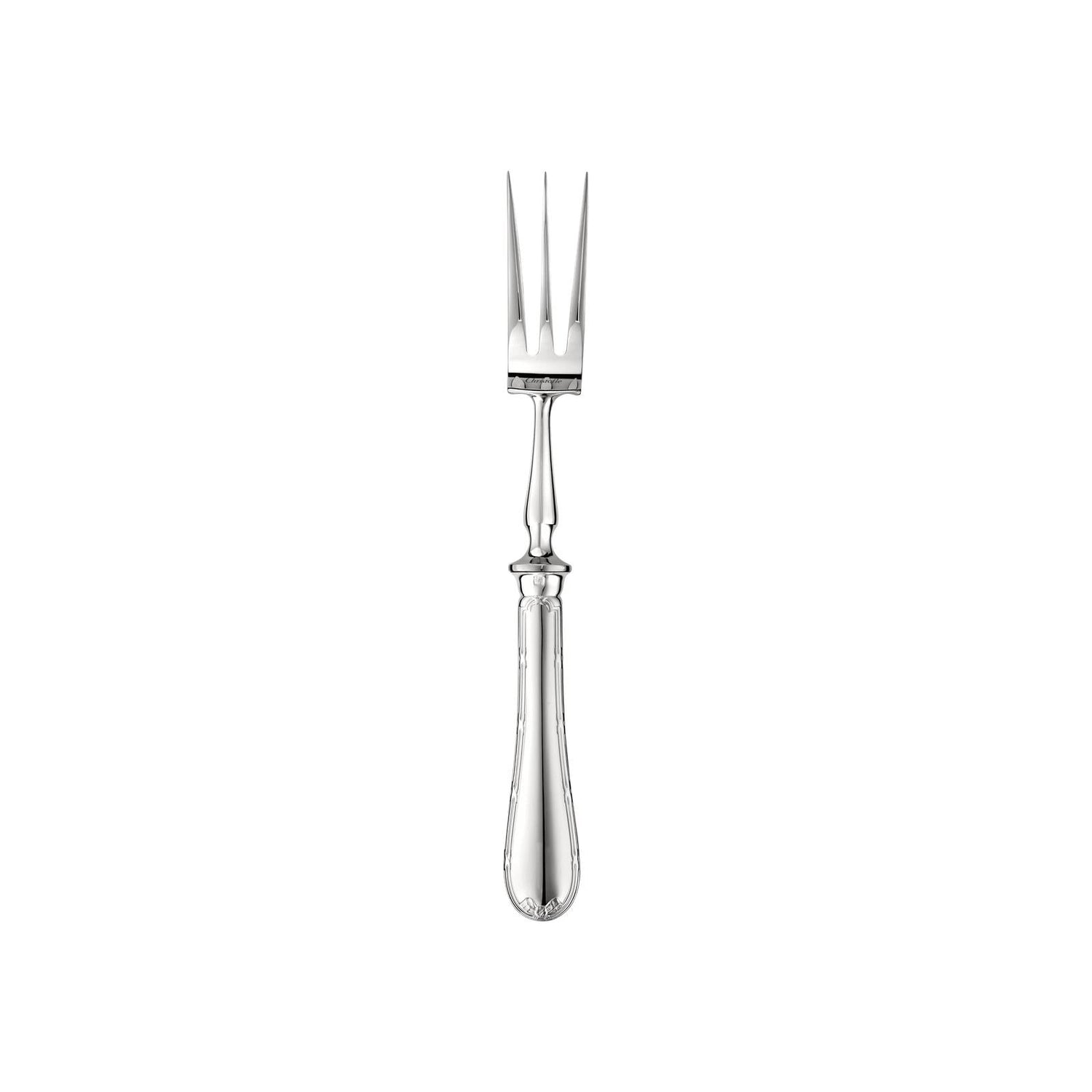 Christofle Rubans Silver Plated Carving Fork