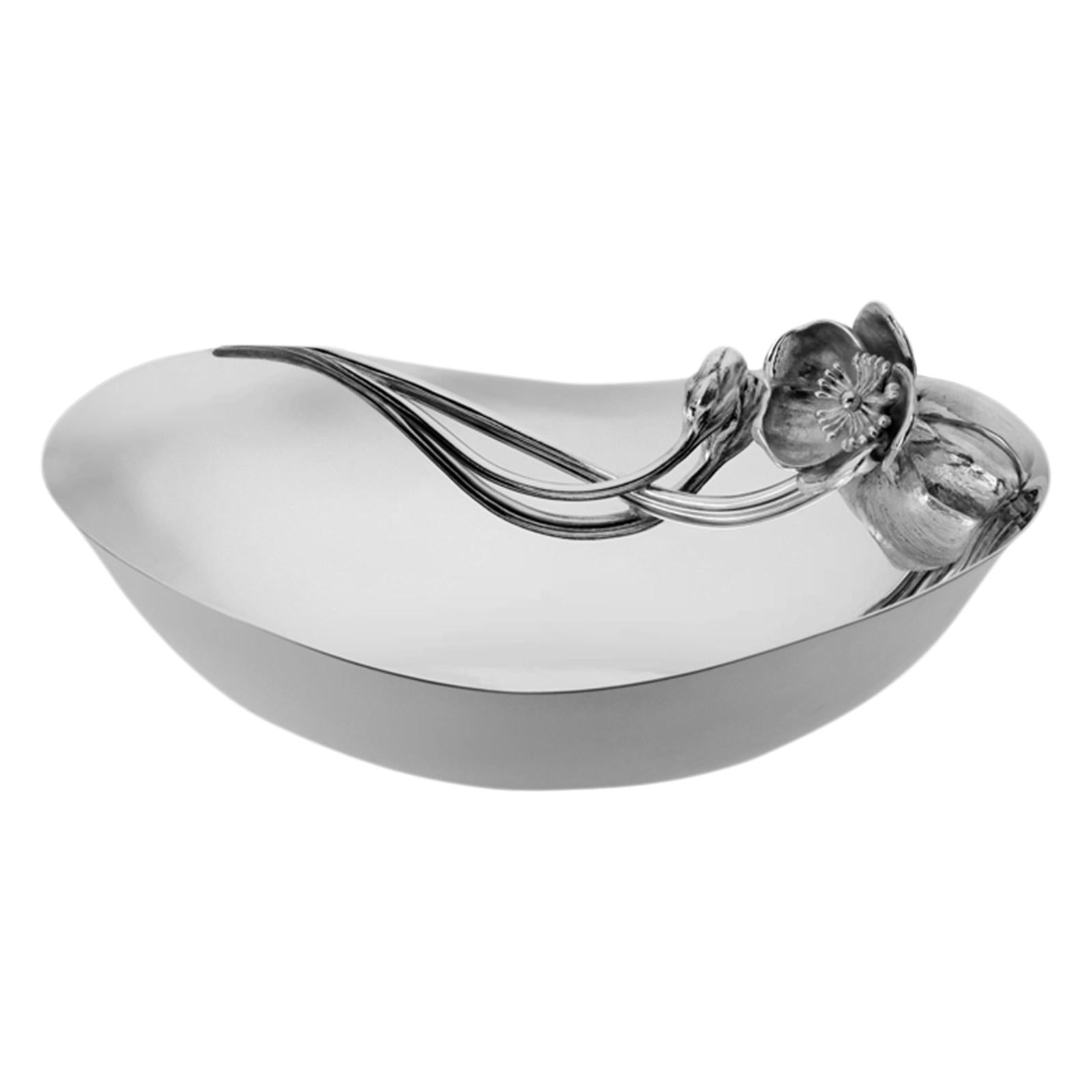 Christofle Anémone Silver Plated Bowl 26 Cm