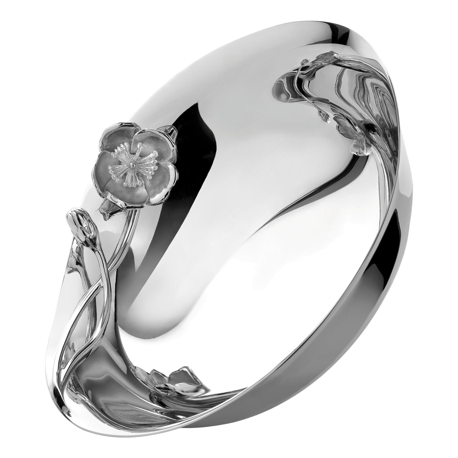 Christofle Anémone Silver Plated Bowl 26 Cm