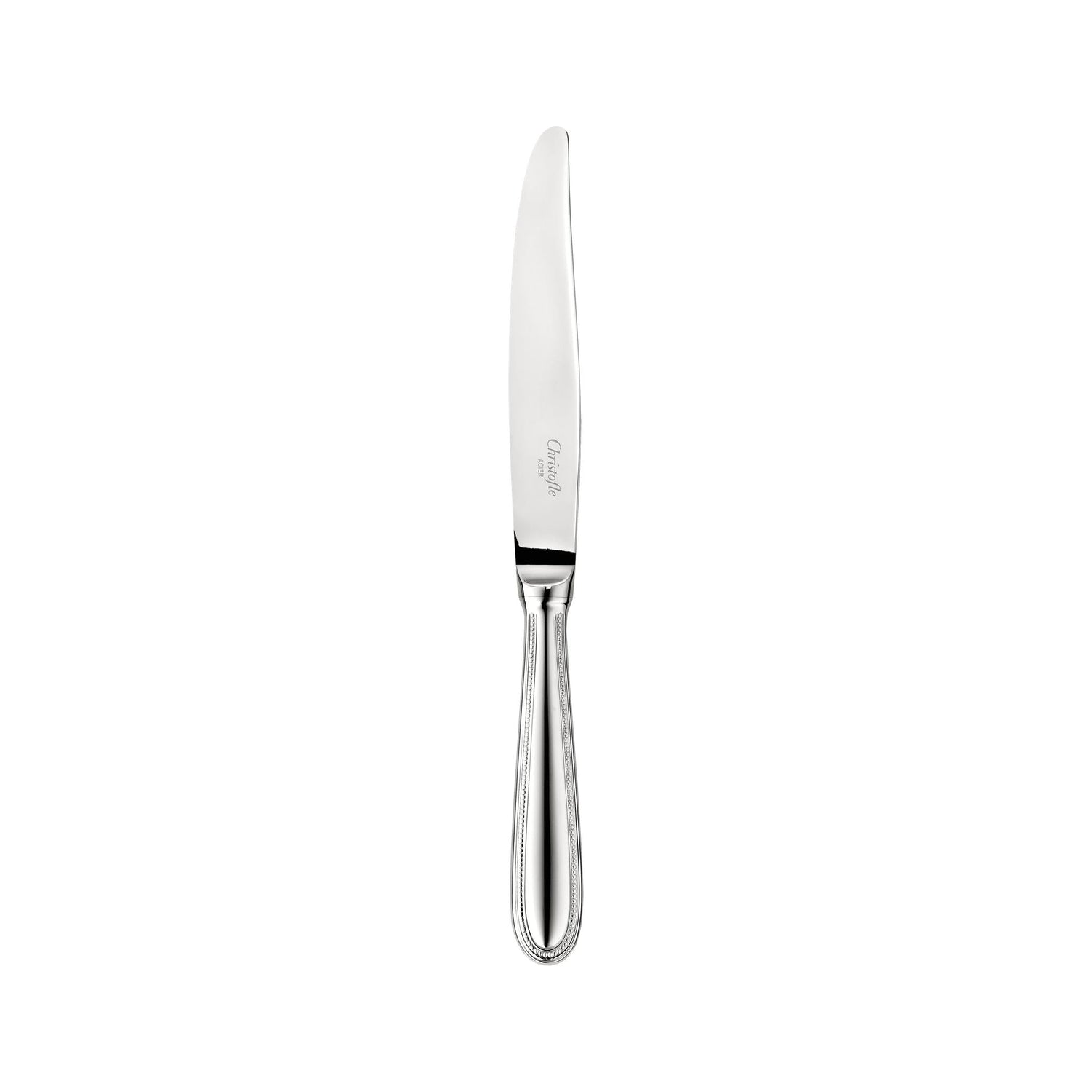 Christofle Steel Perles Stainless Steel Dessert Knife