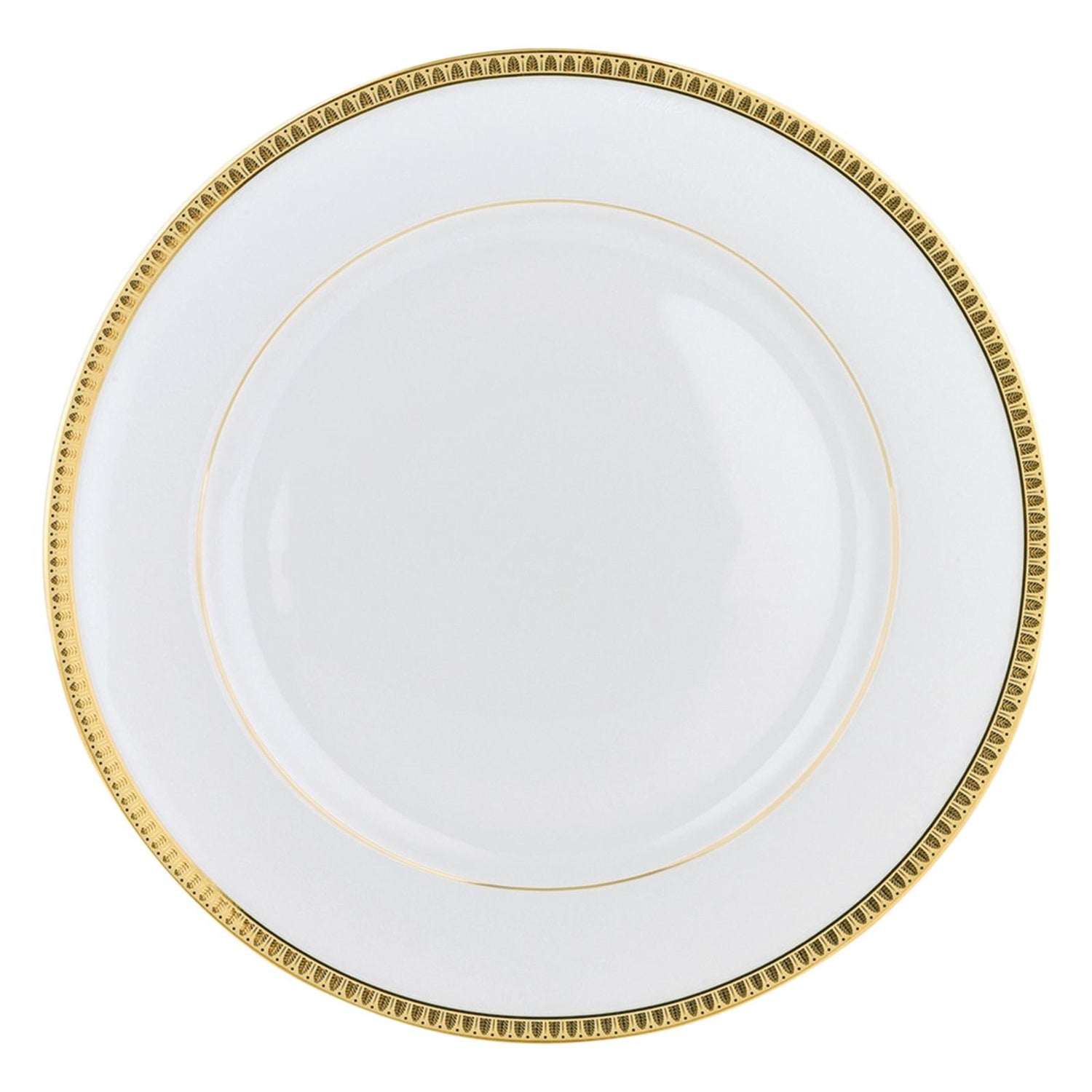 Christofle Malmaison Porcelain Dinner Plate Gold 26,5 Cm