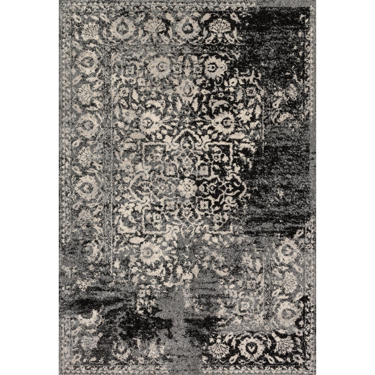 Loloi Emory EB-01 lack / Ivory Rug