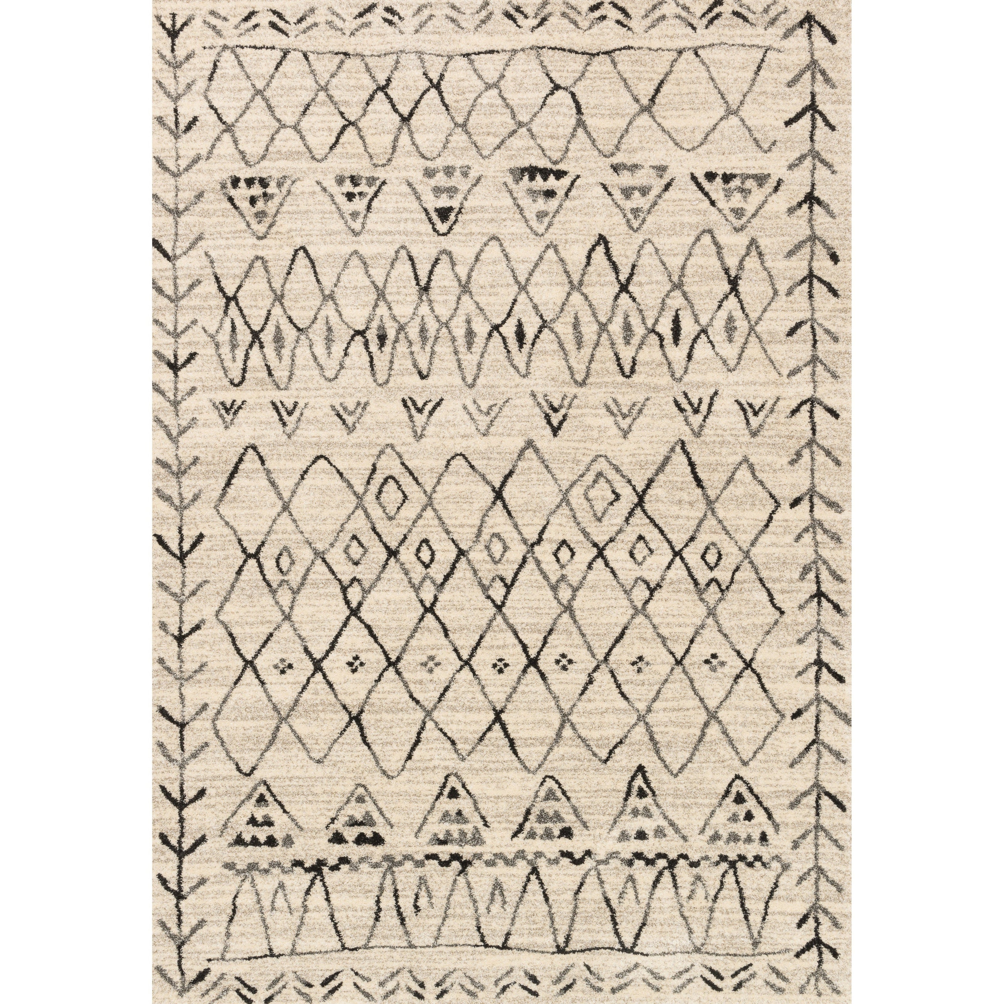 Loloi Emory EB-09 Heather Gray / Black Rug