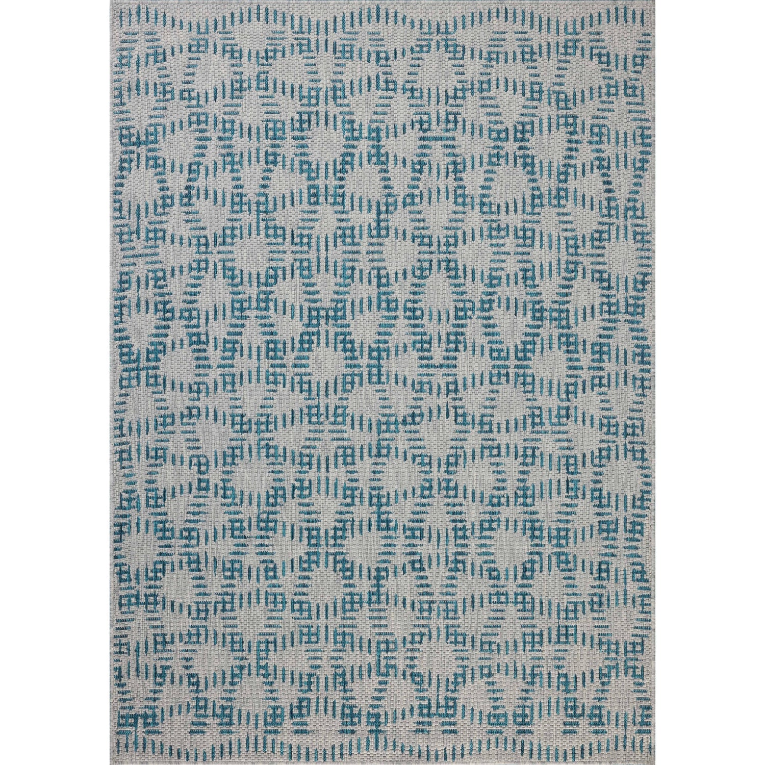 Loloi II ESN-10 Fog / Teal Rug DC10