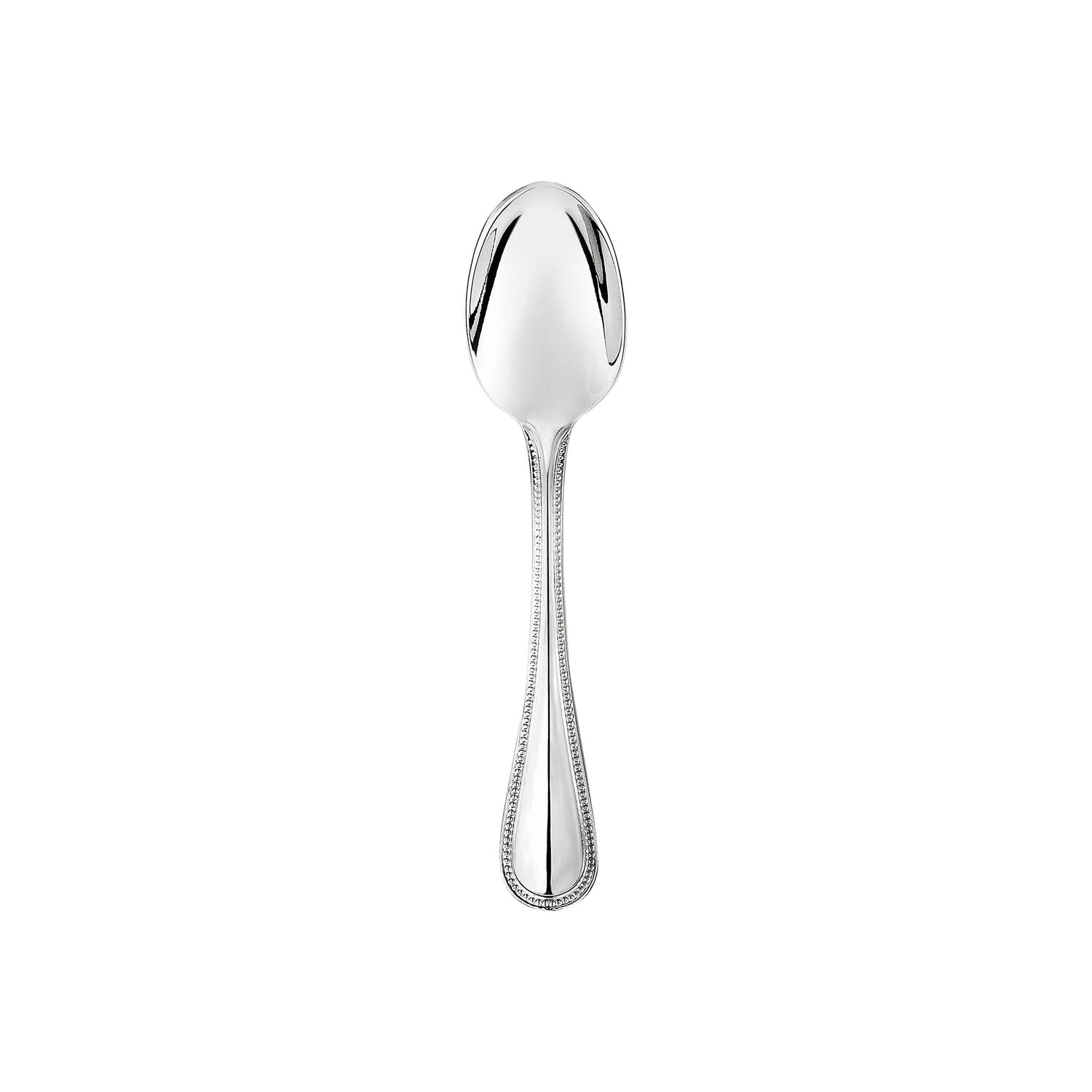 Christofle Steel Perles Stainless Steel Espresso Spoon