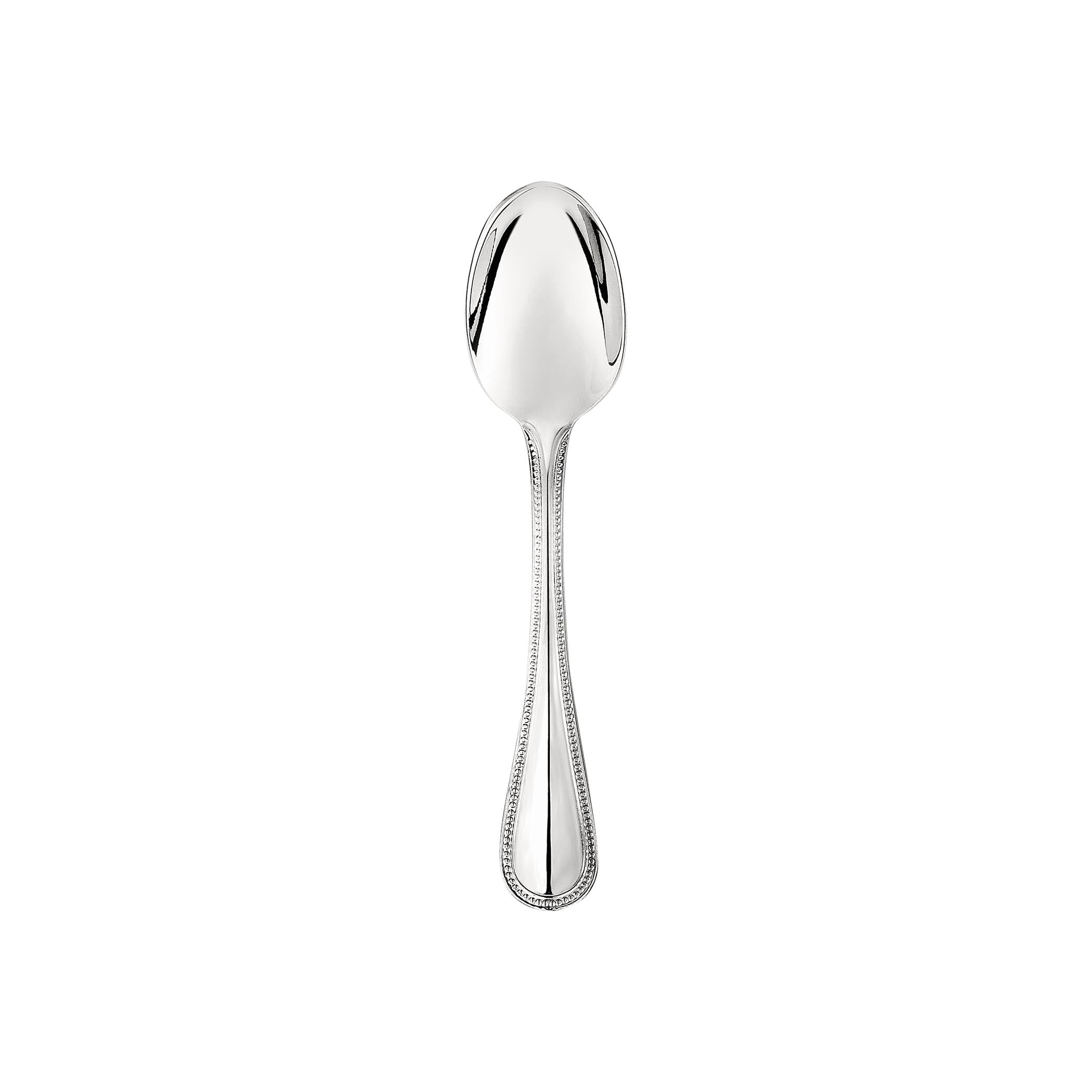 Christofle Steel Perles Stainless Steel Espresso Spoon