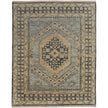 Feizy Fillmore 6941F Transitional Medallion Rug in Blue/Gray