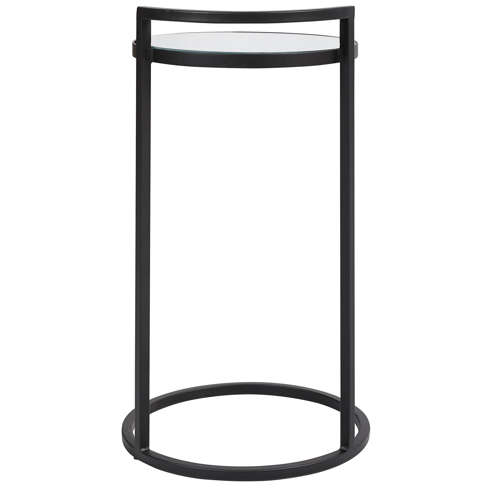 Modern Accents Iron Accent with Mirror Top Table