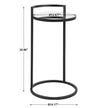 Modern Accents Iron Accent with Mirror Top Table