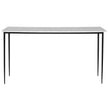 Uttermost Nightfall White Marble Console Table