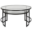 Uttermost Rhea Black Nesting Coffee Tables - Set of 2