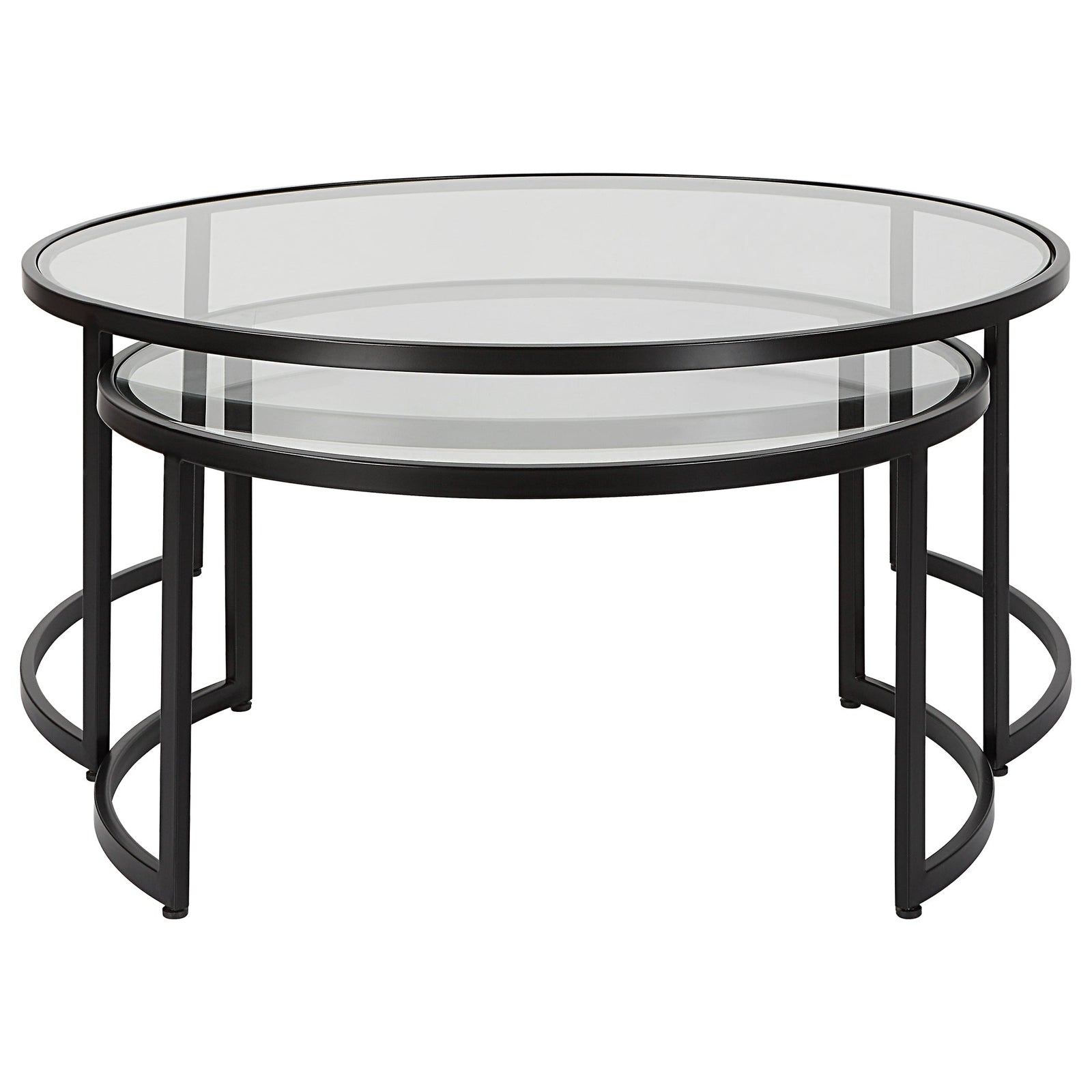 Uttermost Rhea Black Nesting Coffee Tables - Set of 2