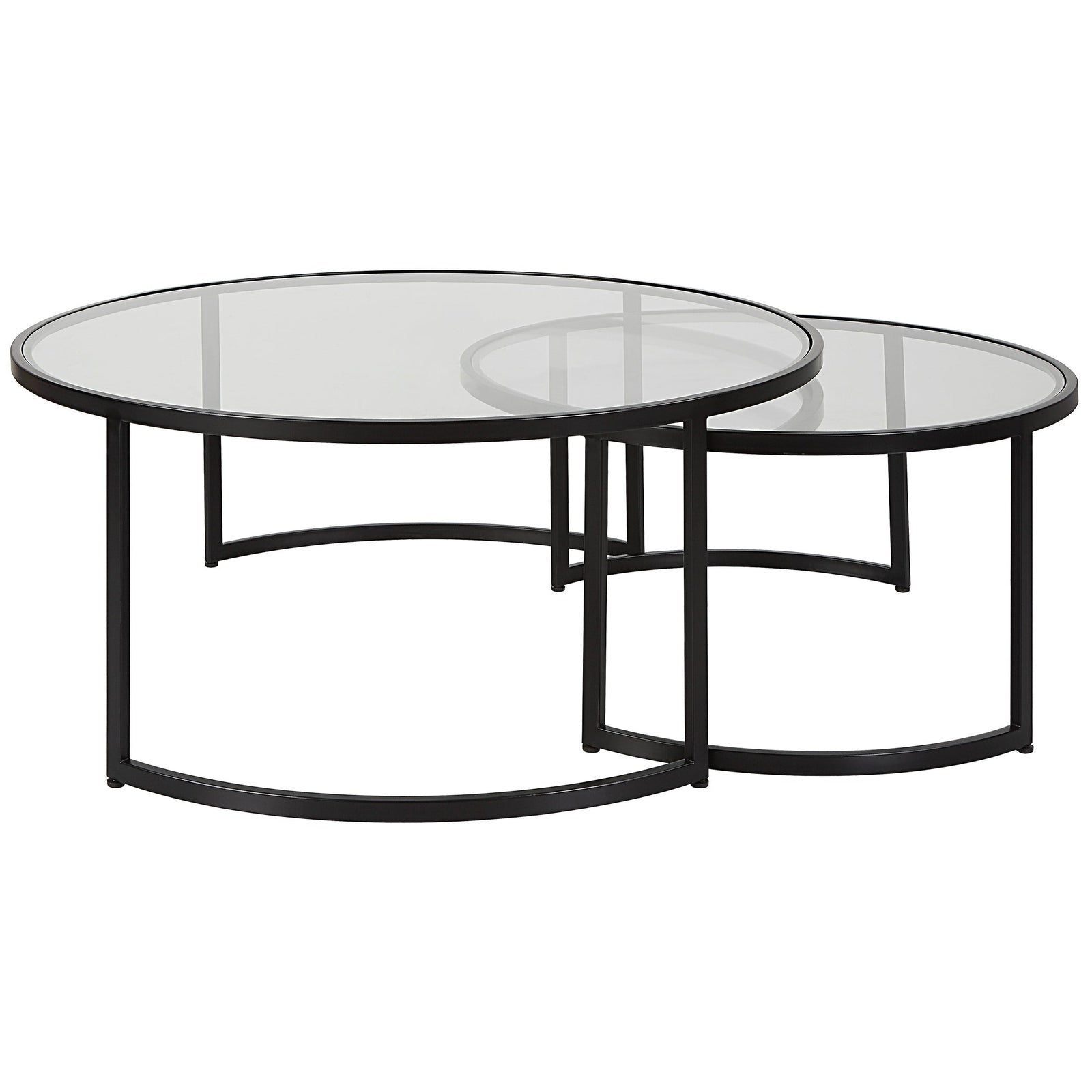 Uttermost Rhea Black Nesting Coffee Tables - Set of 2