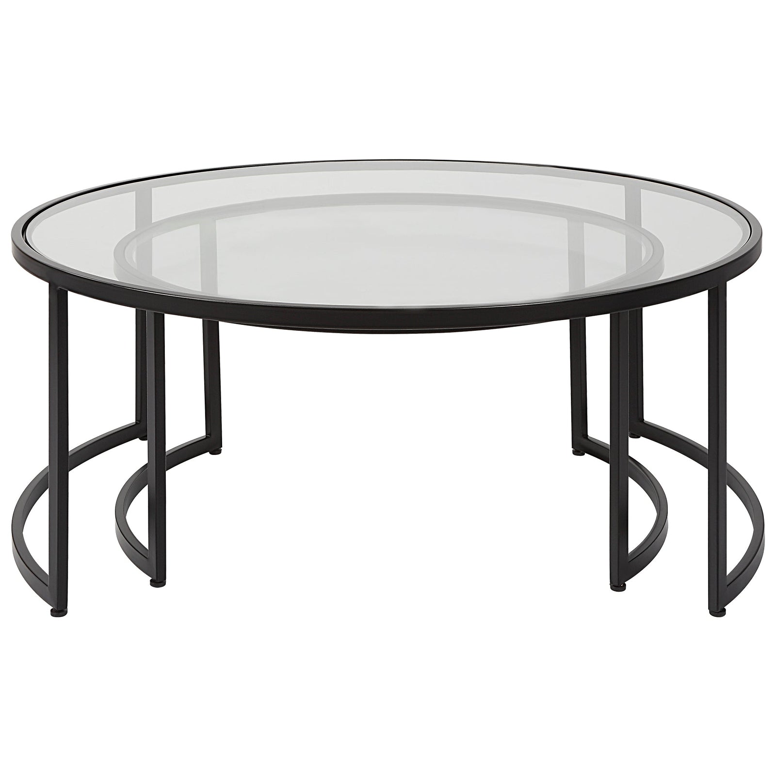 Uttermost Rhea Black Nesting Coffee Tables - Set of 2