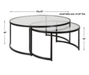 Uttermost Rhea Black Nesting Coffee Tables - Set of 2