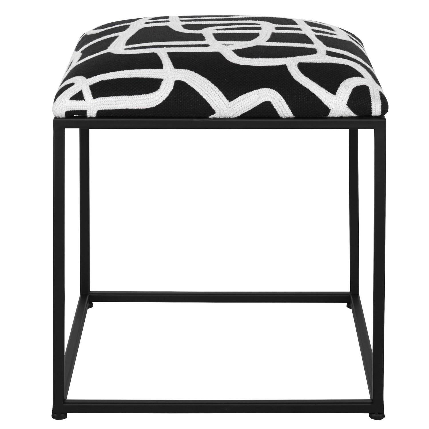 Uttermost Twists And Turns Fabric Accent Stool Clearance