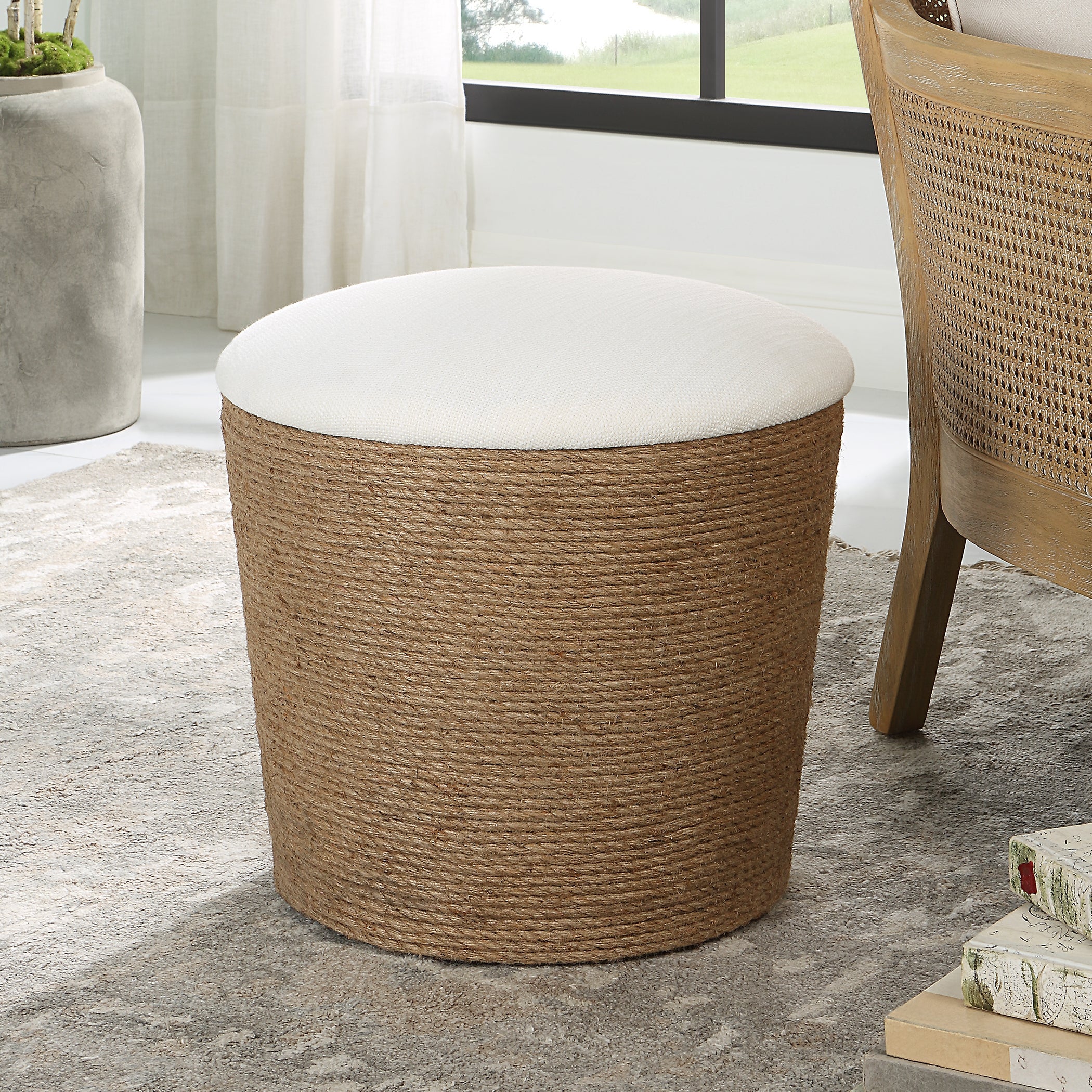 Modern Accents Casual Accent Top Removable Upholstered Stool