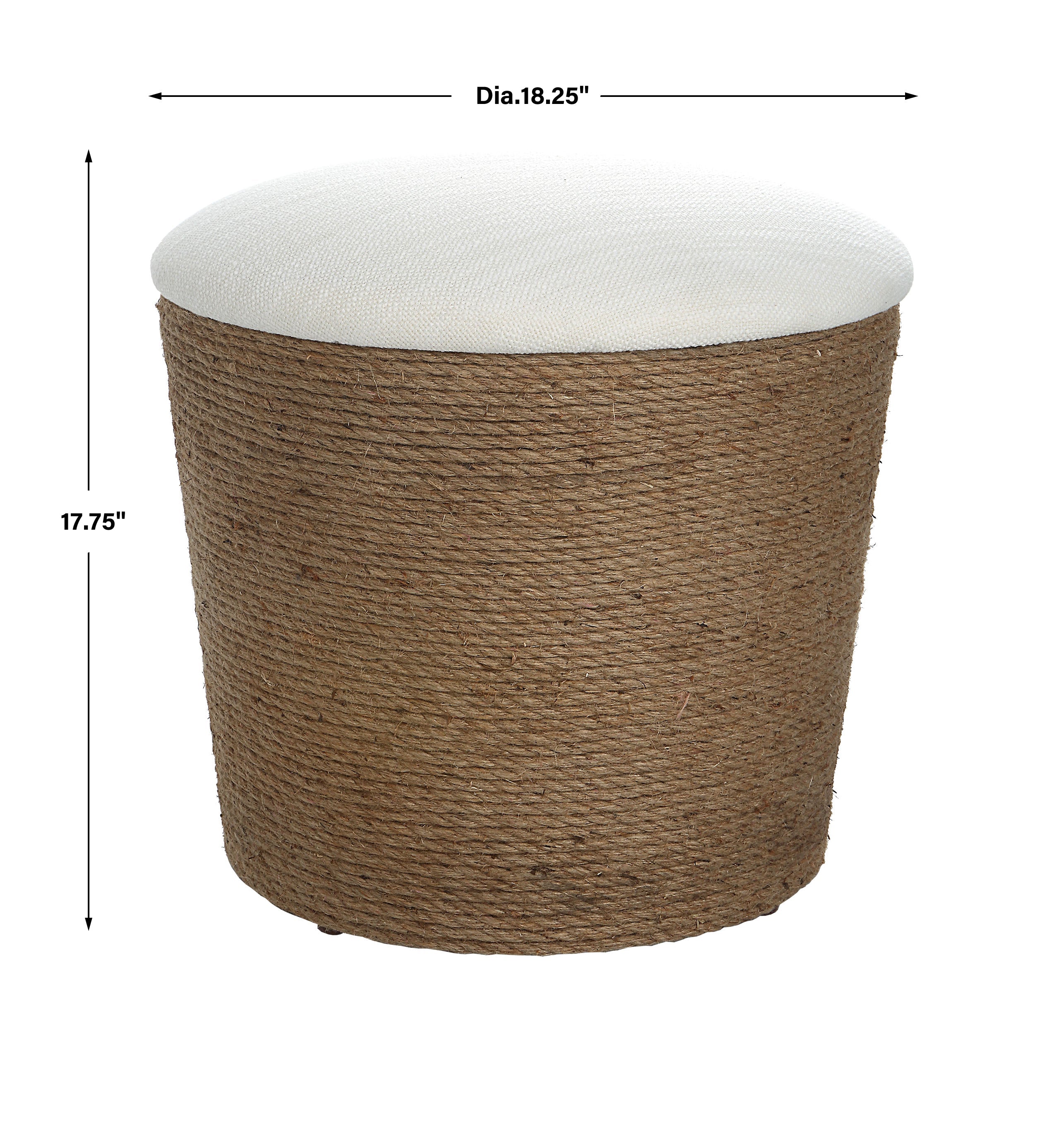 Modern Accents Casual Accent Top Removable Upholstered Stool