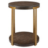 Uttermost Palisade Round Wood Side Table