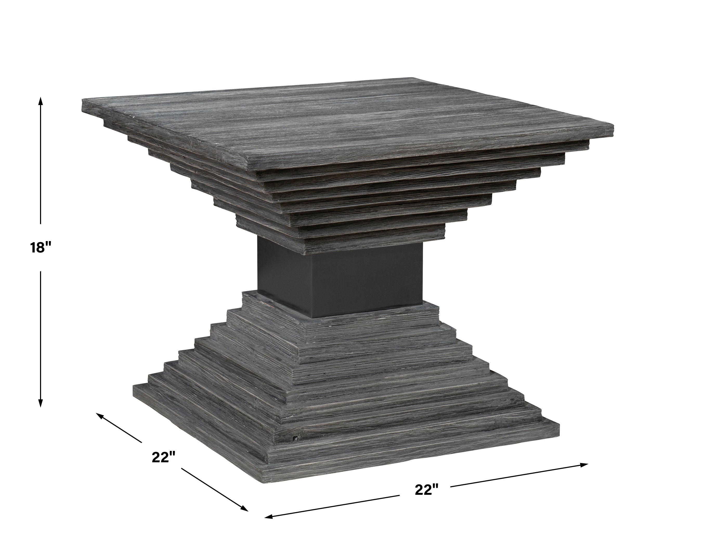 Uttermost Andes Wooden Geometric Accent Table Clearance