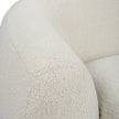 Uttermost Capra Art Deco White Swivel Chair