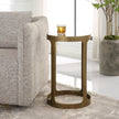 Modern Accents Metal Frame Glass Top Table