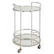 Uttermost Spritz Chrome Bar Cart Clearance