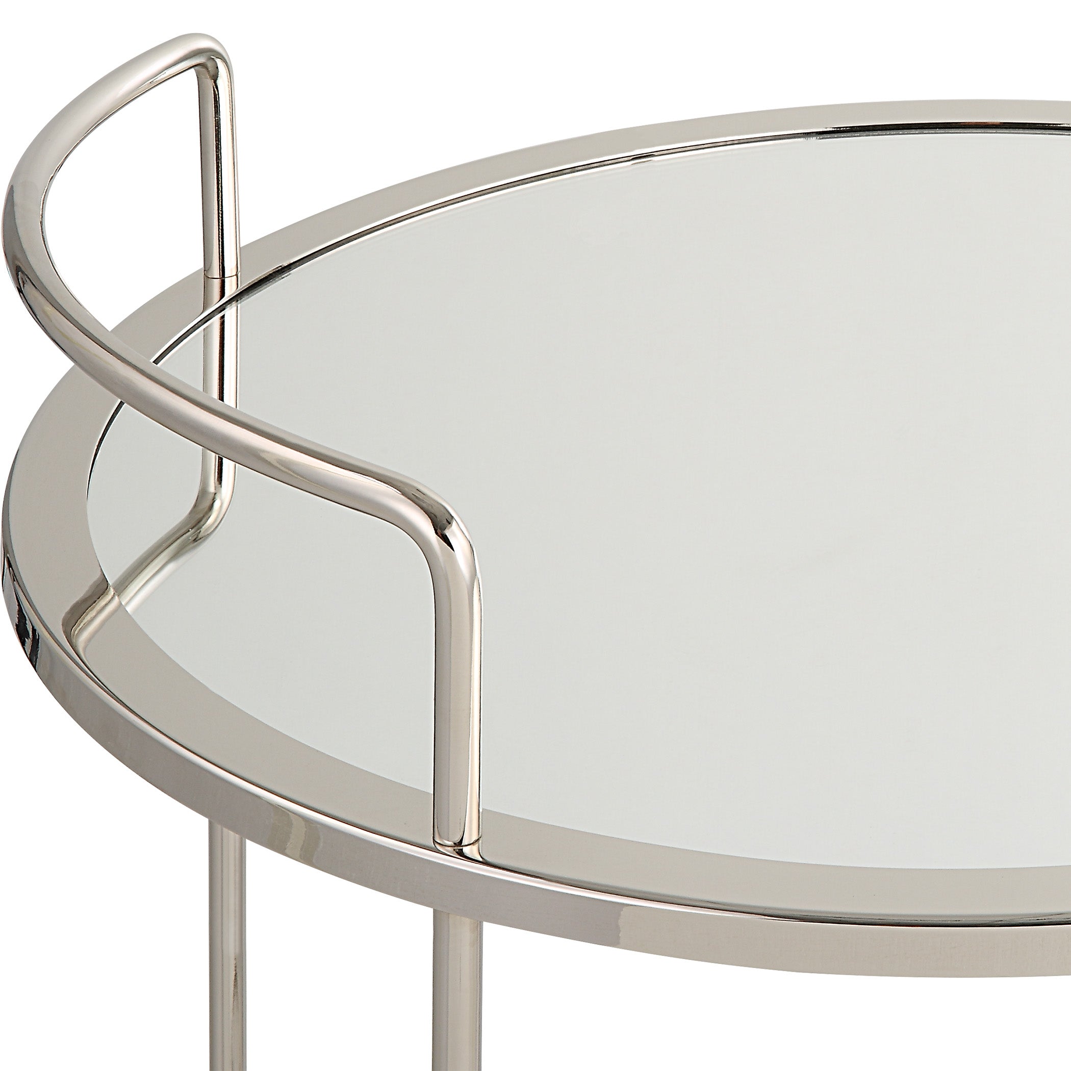 Uttermost Spritz Chrome Bar Cart Clearance