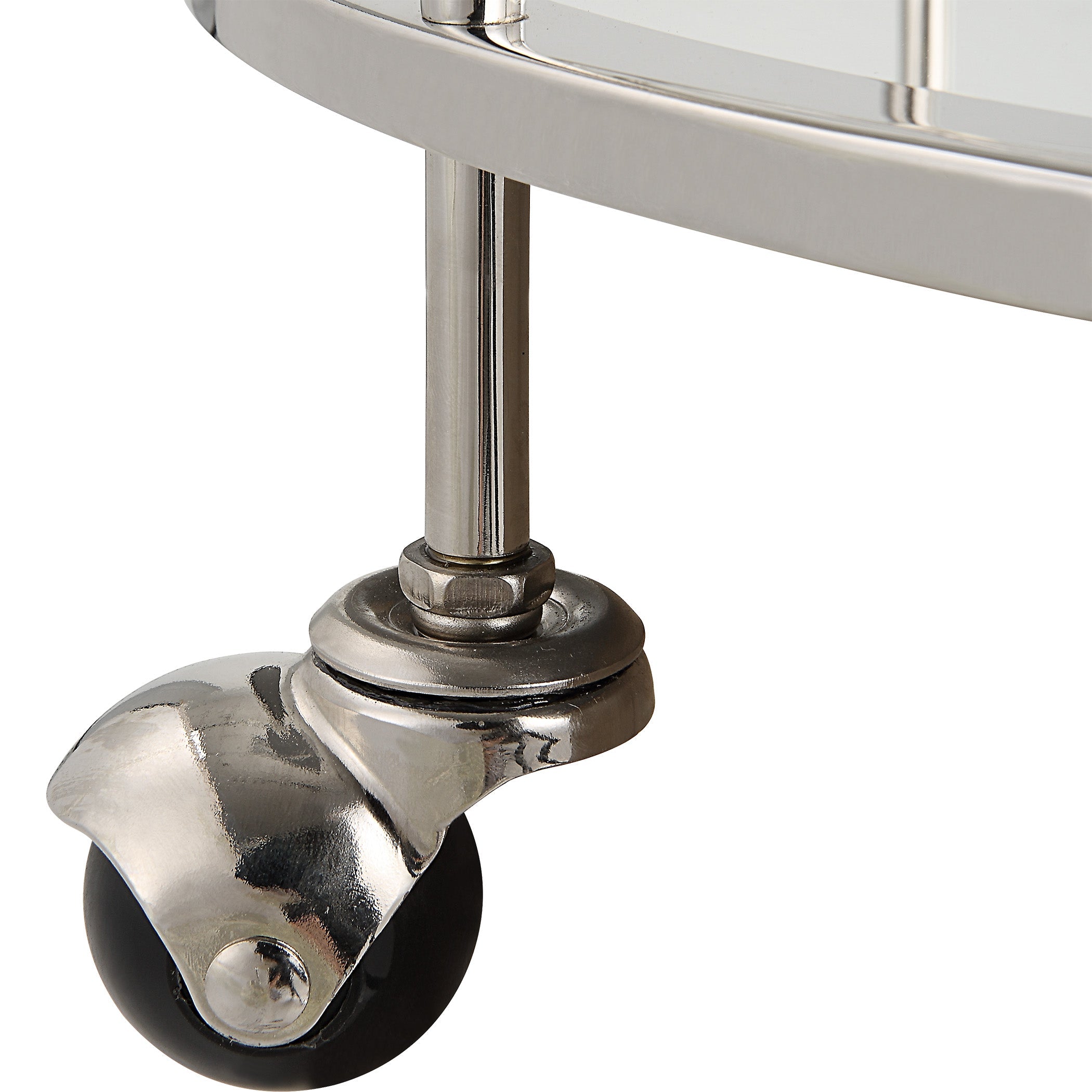 Uttermost Spritz Chrome Bar Cart Clearance