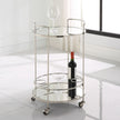 Uttermost Spritz Chrome Bar Cart Clearance