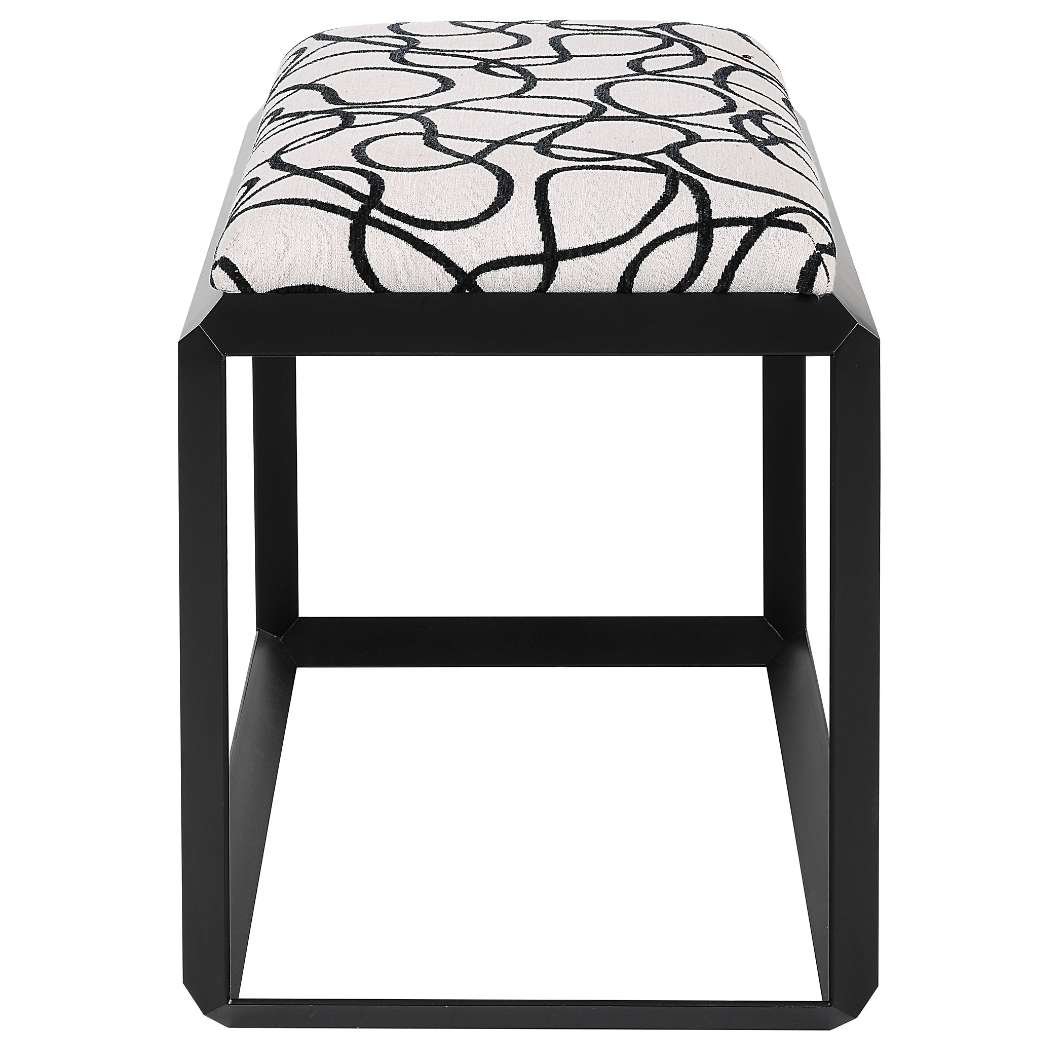 Uttermost Curls Gray Small Bench Clearance