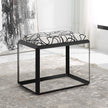 Uttermost Curls Gray Small Bench Clearance