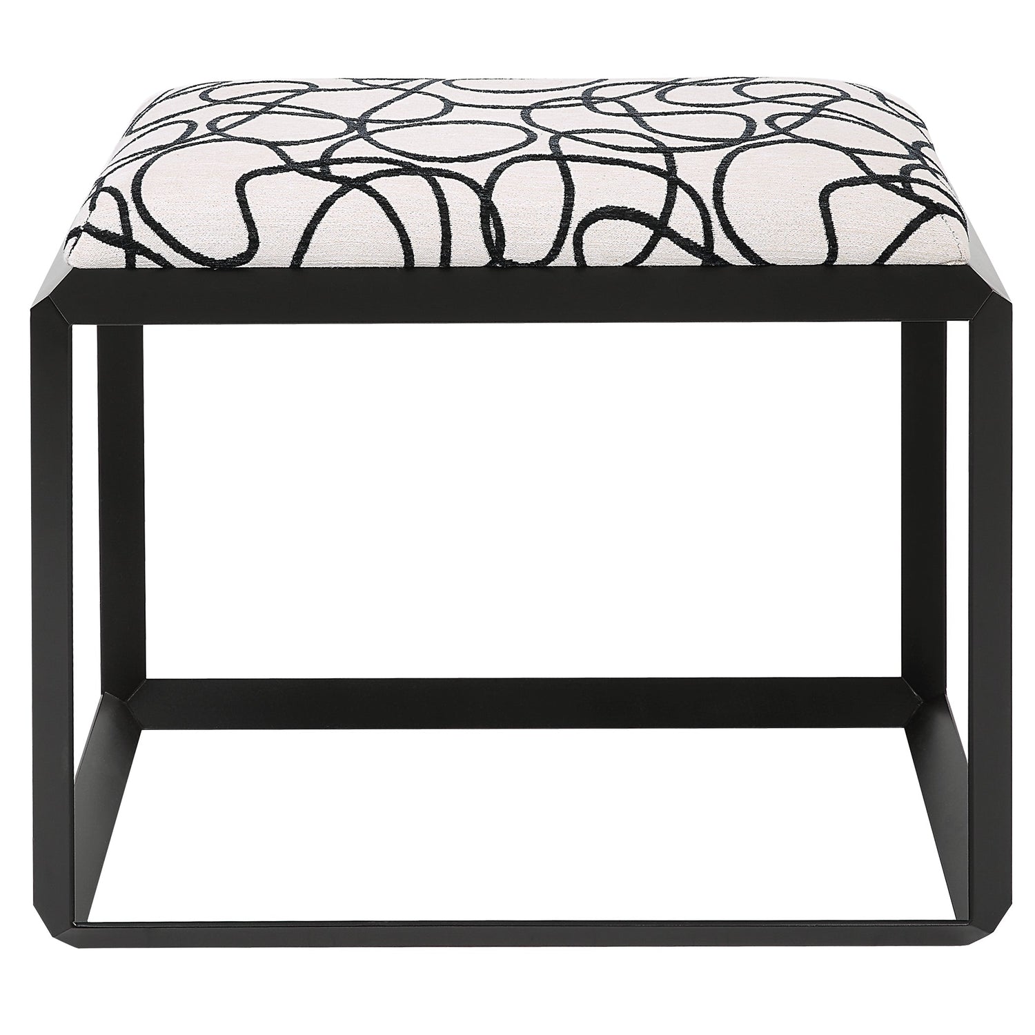 Uttermost Curls Gray Small Bench Clearance