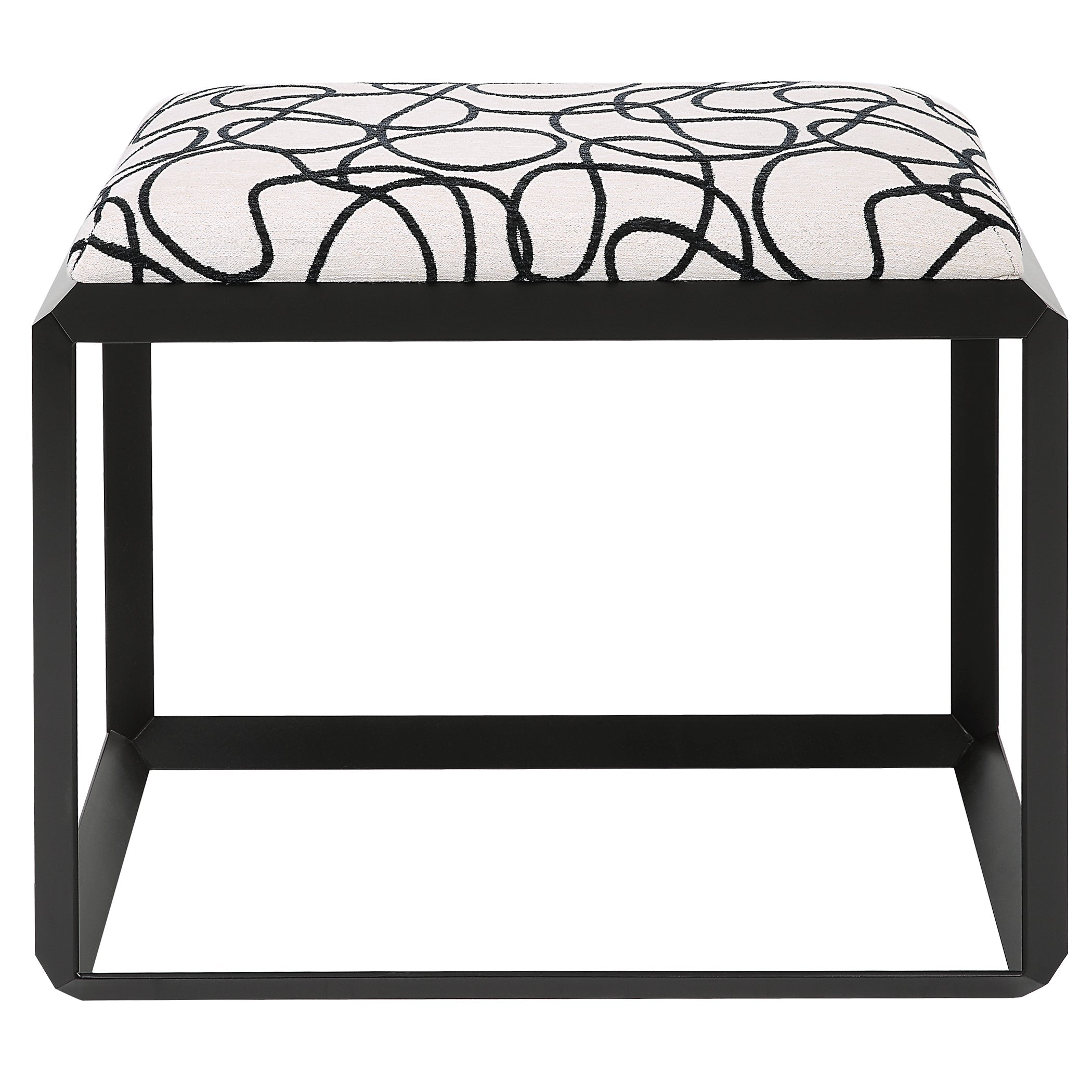 Uttermost Curls Gray Small Bench Clearance
