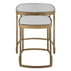 Uttermost Vista Gold Nesting Tables - Set of 2