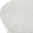Uttermost Inhale Cast White Accent Table