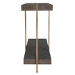 Uttermost Taja Modern Brass / Wood Console Table