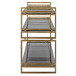Uttermost Stacked Up Gray Glass Console Table