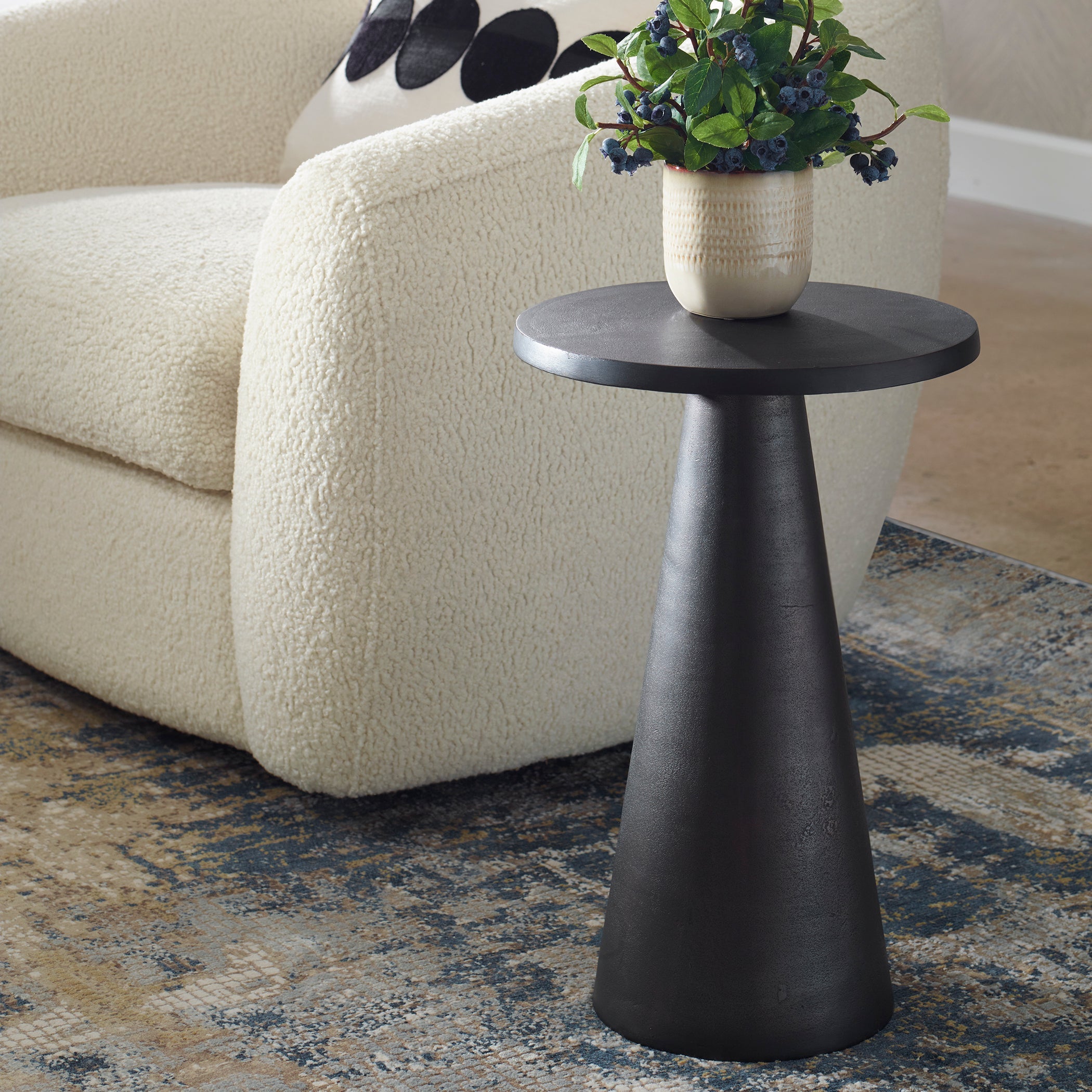 Modern Accents Dark Bronze Round Edge Table