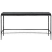 Uttermost Crescendo Black Concrete Console Table